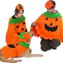 FLAdorepet Matching Dog and Owner Clothes with Hat, Family Couple Matching Outfits with Dog, Halloween Cat Pumpkin Costume for Pet/Women/Me, Pet and Owner Matching Outfits are Sold Separately, Human (Only Human One Size (For Human))