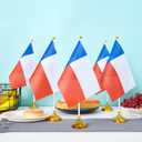 WXTWK 12 Pack American USA Texas Desk Flag Small Mini US Texas State Table Flags With Stand Base Festival Events Celebration Decorations