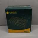 Calmbee 9 IN 1 Storage Bag Organizer for Kitchen Drawer, Bamboo Foil and Plastic Wrap with Cutter, Organizers Compatible Gallon, Quart, Sandwich Snack Size (Natural)