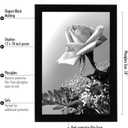 Americanflat 12x18 Poster Frame with Polished Plexiglass - Black Picture Frame - Wide Photo Frames Made of Engineered Wood for Vertical or Horizontal Wall Display - Epic Collection - Black