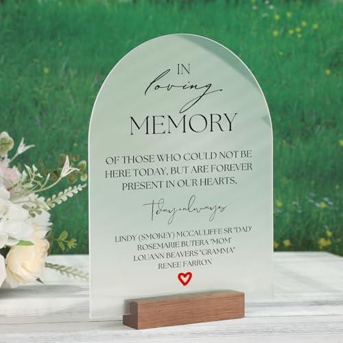 UNIQOOO 10 Pcs Acrylic 8x10 Frosted Arch Table Sign for Wedding, 1/8 in Thick, DIY Blank Arch Sign Sheet Perfect for Decoration, Party, Anniversary, Event, Base NOT Included