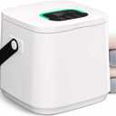 WEILAIANTIAN Towel Warmer,Towel Warmer for Bathroom,Adjustable Heat Timer (20/40/60 Minutes),Towel Warmers with Leather Strap Handle & Child Safety Lock, Perfect for Towels, Bathrobes,Blankets (White)