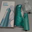 AquaSonic Water Flosser - Cordless Rechargeable Water Flossers for Teeth Cleaning - Waterproof Aqua Flosser, Portable Oral Irrigator for Dental Cleaning with 5 Jet Tips  Braces Home Travel (Mint Green Metallic)