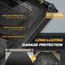 Garage Floor Mat, Containment Mats for Under Car with Raised Edge Waterproof, Non-Slip Heavy-Duty 1000D PVC for Floor Against Snow, Rain & Mud