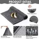 Amylove 4 Pcs Guinea Pig Cage Liner Washable Fleece Pee Pads Pet Dog Cat Bedding Training Mat for Small Animal Guinea Pig Puppy Bunny Hamster(12 x 12 Inch,Square,Dark Gray)