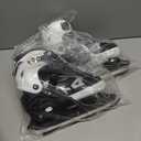 LEVYTEMP Adjustable ice Skates for Kids Boys Girls,  Size L Triple Protection Beginner Figure Blades with Ankle Support for Outdoor and Rink,Blue