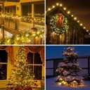 Green Wire, Yellow Incandescent Bulb 100 Mini String Lights for Indoor Christmas Tree Garland Birthday Wedding Party Festival Decoration