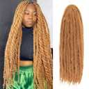ZRQ Marley Curly Twist Braiding Hair, 30 Inch Blonde Synthetic Afro Twist (27#, 8 Packs)