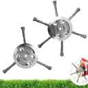 Steel Wire Grass Trimmer Head Replacement,Wire Weed Trimmer Head,Weed Eater Blades,Steel Wire Brush Cutter Trimmer Head Weed Remover Tool for Lawn Mower Tray (6 Blade+3 Blade)