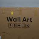 Framed Mountain Landscape Wall Art for Living Room, Large Watercolor Wildflower Scenic Artwork for Walls, 3 Piece Boho Foggy Nature Aesthetic Canvas Painting Print for Bedroom Office Kitchen, 24x36 In