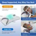 IKSTAR CPAP Pillow for Side Sleeper, Sleep Apnea Pillow for Sleeping, CPAP Nasal Pillows Suit for All CPAP Masks User, Cervical Memory Foam Neck Support Pillow Relief Neck Pain for Side Back Sleepers