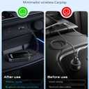 2025 Upgraded Wireless CarPlay Adapter for iPhone, Plug and Play & Fast Connection, Aluminum Frame Tempered Glass USB CarPlay Dongle Stick Compatible with Apple iOS 10+ (Android Not Supported)