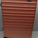 Amazon Basics 30" Hardside Large Checked Luggage, Expandable For Up to 15% More Space, Scratch-Resistant Surface, Four Multi-directional Wheels, Rose Gold