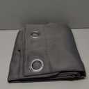 NICETOWN Grey Blackout Patio Sliding Door Curtains 84 inch Length, Grommet Room Divider Thermal Insulated Curtain Drapes for French Door/Living Room (Gray, W100 x L84, 1 Panel)