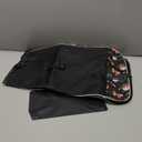 APLVFFZH Trolley Cart Spare Bag Folding Shopping Cart Replacement Bag Daily Essential Waterproof Storage for House Groceries Grocery, Black Flower