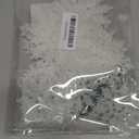 Sea Team Plastic Christmas Glitter Snowflake Ornaments Christmas Tree Decorations, 2, 3, 4 Inches, Set of 36, White (Multi-sized)