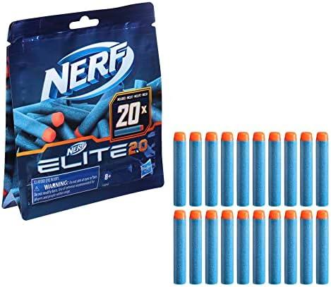 NERF Elite 2.0 8-Dart Refill Pack, 8Official Nerf Elite 2.0 Foam Darts, Compatible with All Nerf Blasters That Use Elite Darts, Kids Stocking Stuffers