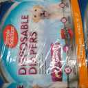 Simple Solution Disposable Dog Diapers, Female Dog Diapers, Puppy Potty Training, Incontinence and Heat Cycle Protection, Large Diapers for Dogs, 18-27 Inch Waist, 30 Count