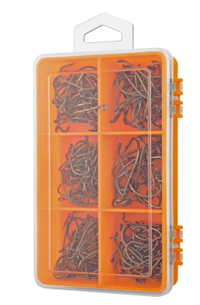 South Bend VP-2 Value Pak BaitHooks 210 Hooks w/Utility Box