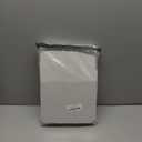 H.VERSAILTEX White Curtains Thermal Insulated Window Treatment Panels Room Darkening Privacy Assured Drapes for Living Room Back Tab/Rod Pocket Bedroom Draperies, 52 x 72 Inch, 2 Panels