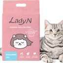 Lady N Granular Tofu Cat Litter Mini-Pellet Compatible with Automatic Self Cleaning Cat Litter Box, Strong Clumping Ultra Absorbent, Low Tracking, Odor Control Activated Charcoal 9lb