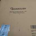 Board2by Magnetic Chalkboard Black Board 46 x 32, Extra Large Chalk Board Blackboard for Wall Decor, Easy-to-Erase Wood Framed Magnet Board, 4 Magnets for School, Home & Office (Rustic Brown)