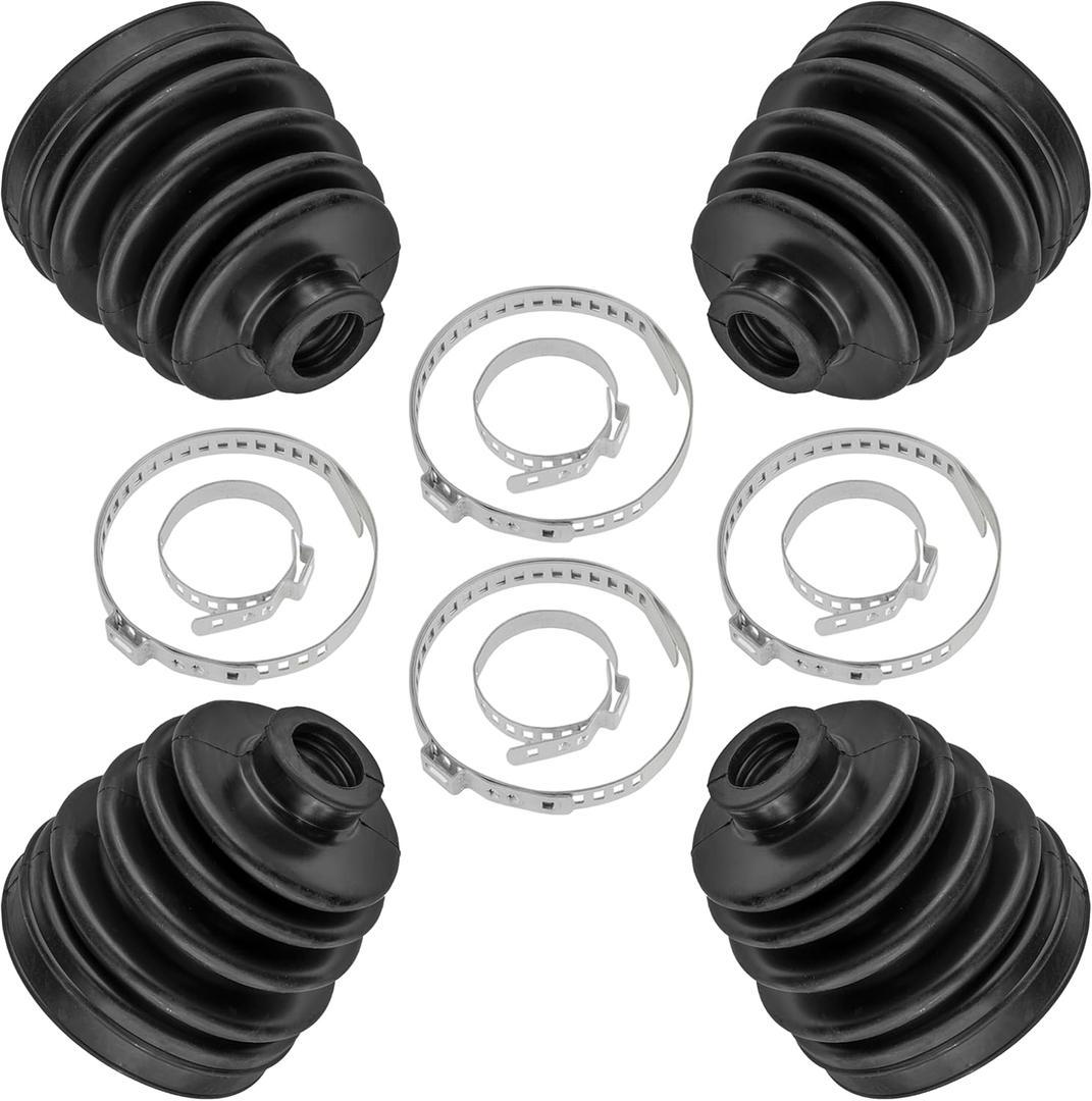 Caltric 2 Rear Axle Inner And Outer CV Boot Kits Compatible with Polaris Sportsman 500 4X4 HO 1999-2005
