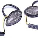 VOFONO Turn Signal Compatible with for Honda Grom 2013-2019 Front Amber Flush 12 LED Turn Signals Blinkers Pack of 2