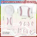 Woanger 27 Pcs Baseball Gifts Sets 9 Portable Mini Handheld Fans Bulk 9 Makeup Bags 9 Glasses Sport Party Favors Team Gifts for Women Games Birthday, Battery Not Include