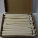 Reginary 36 Pieces Flameless Taper Candles Bulk 11" Plastic Lights Window LED Battery Operated Candlesticks Without Remote for Birthday Wedding Church Decor Party Supplies (Ivory)