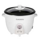 CUCKOO One Touch Rice Cooker 12-Cup Cooked, Small Rice Cooker & Warmer with Steamer Tray, Versatile Grain Cooker, Soup Maker, Auto Keep Warm, 6-Cup Uncooked, White (CR-0601C)