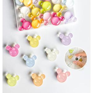 16Pcs Refrigerator Magnets,Decorative Mouse Magnets for Fridge, Cute Desk Accessories for Home Kitchen Whiteboard and Office Decor (16 Pcs-Shining)