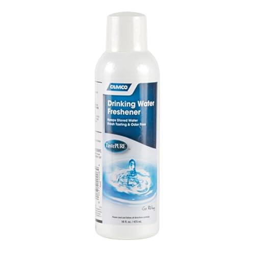 Camco TastePURE Drinking Water Freshener - Prevents Algae and Slime Build Up in Your Drinking Water Tank, Rids Odors and Bad Tastes 16 oz (40206) + scotch expandable poly mailer 10x 12.9 in