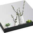 Suwimut Set of 16 Square Mirrors for Centerpieces, 8 x 8 Inch Mirror Tray Candle Plate Wall Mounted Mirrors, Frameless Glass Mirror Tiles for Table Wedding Centerpieces, Party Decor, Crafts