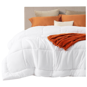 Bedsure Comforter Duvet Insert - Quilted Comforters Cal King Size, All Season Duvet, GentleSoft Down Alternative Bedding Blanket, with 8 Tabs, Gifts for Women/Men, White, California King 96X102 Inches