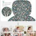 Baby High Chair Cover, Machine Washable High Chair Cushion Pad, Waterproof & Soft, Fits 3-5 Point Harness Chairs, High Chair Replacement Cover for Home & Restaurant Use Green