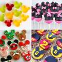 4 x Sidosir 3Pcs Gummy Mouse Candy Molds, Non-stick Silicone Candy Molds for Making Crayons, Chocolate,Cake Pops, Ice tube,wax melt