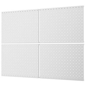 WALMANN 4-Pack 12"x16" Metal Pegboard Panels for Garage, Tool Organizer Pegboard for Pegboard Hooks - Compatible with 1/8" & 1/4" Hooks(Grey)