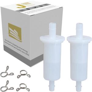 398319 2PCS In-Line Fuel Filters for Johnson Evinrude OMC, for Yamaha, for Mercury Outboard Motors 3/8 Inch 10mm GP1-U775C-10 802128A1 18-7831