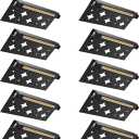 DOREIO 5W Retaining Wall Lights 7 inch LED Hardscape Lighting Low Voltage Landscape Paver Lights 12V Step Lights Outdoor IP68 Waterproof 3000K Soft White Stair Deck Lighting (12 Pack+ Connectors)