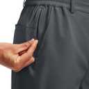 G Gradual Men's Golf Shorts with 5 Pockets 9" Light Weight Stretch Quick Dry Casual Dress Work Shorts for Men (Gray, S)