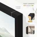 Picrit 30x30 Picture Frame, Black Engineered Wood Poster Frame for Horizontal or Vertical Wall Mounting, 30x30 diamond art frame Displaying Artwork Photos, 1 Pack