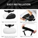 DIVA EN CAMINO DEC Stretchable Office Chair Seat Cushion Covers & Armrest Covers - Universal Spandex Computer Chair Slipcover - Removable Washable Cushion Protectors for Dogs, Cats, Pets