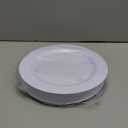 bUCLA 30PCS White Plastic Dinner Plates Disposable - Premium 10.25inch White Weddings and Party Dinner Plates