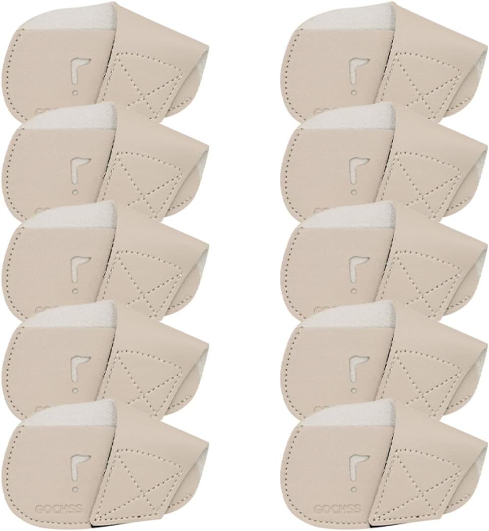 I Golf Iron Headcovers 10pcs PU Fit Both Right-Handed Clubs Golf Club Protector for Titleist Callaway Ping Taylormade Fit More Brands Golf Iron