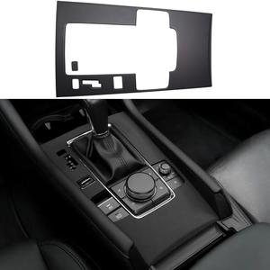 AOKIO Compatible with 2020 2021 2022 2023 2024 2025 Mazda 3 Accessories Center Console Gear Shift Panel Cover Trim (Matte Black, Not for CX5/CX30/CX50)