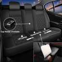 Custom Fit Chevy Colorado Seat Covers 2015-2026 Full Set, Weekend Adventure Ready, Premium Truck Interior Style, Faux Leather with All Weather Protection & Airbag Compatible (5 Seats, Black)
