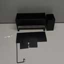 Sponge Holder for Kitchen Sink, Space-Saving Sink Caddy with Brush Holder, Kitchen Countertop Organizers and Storage Essentials, Rustproof & Slip Resistant (Black)