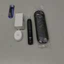 Oral-B iO Series 5 Rechargeable Electric Toothbrush with Visible Pressure Sensor to Protect Gums, 2 Minute Timer, 5 Cleaning Settings, 1 Replacement Toothbrush Heads, and Travel Case, Black