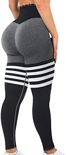 ASAGI Scrunch Butt Lifting Workout Leggings for Women High Waist Yoga Pants Amplify Gym Seamless Booty Tights S